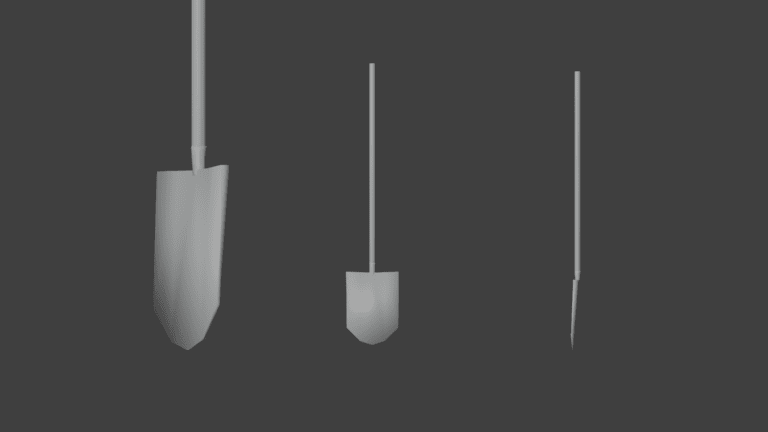 Day 99: Shovel Low Poly