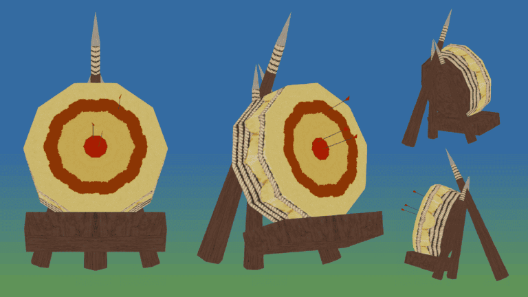 Day 121: Archery Target Textured (WoW PS1)