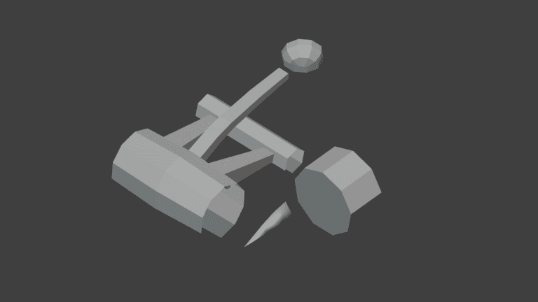 Day 127: Modular Catapult Parts Modeled