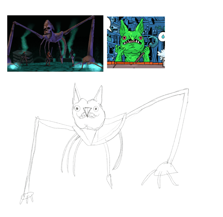 Day 146: Mix 05 – Bat Four Legged Skeleton