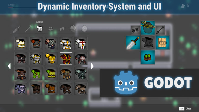 Dynamic Inventory System for Godot